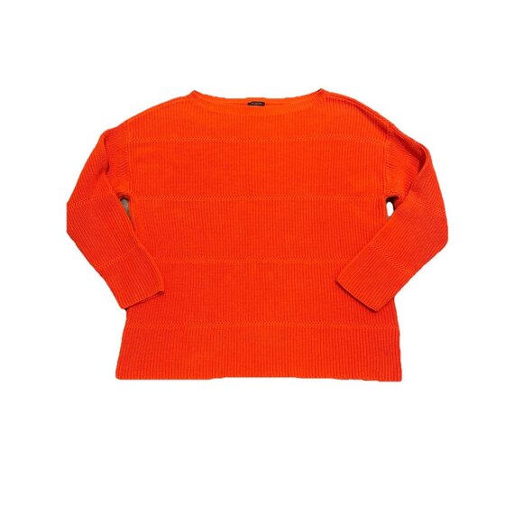 Talbots Sweaters - Talbots Sweater Women’s Size X Orange Plus‎ Knit 100% Prima Cotton Colorful Cozy